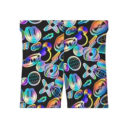 Y2K Sticker Biker Shorts