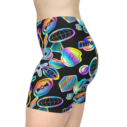 Y2K Sticker Biker Shorts