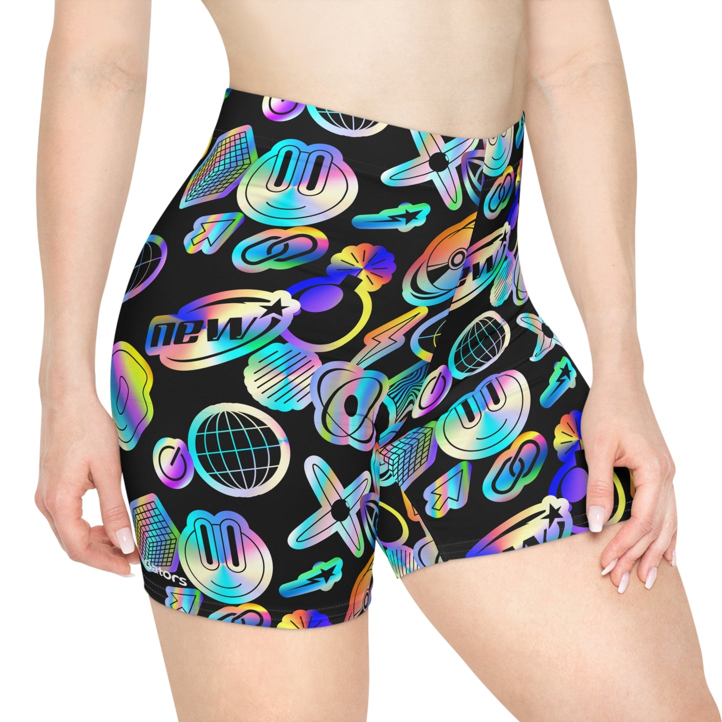 Y2K Sticker Biker Shorts