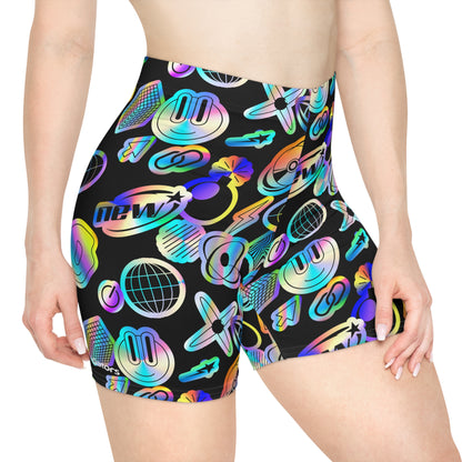 Y2K Sticker Biker Shorts