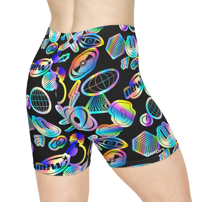 Y2K Sticker Biker Shorts