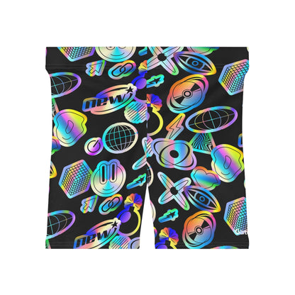 Y2K Sticker Biker Shorts