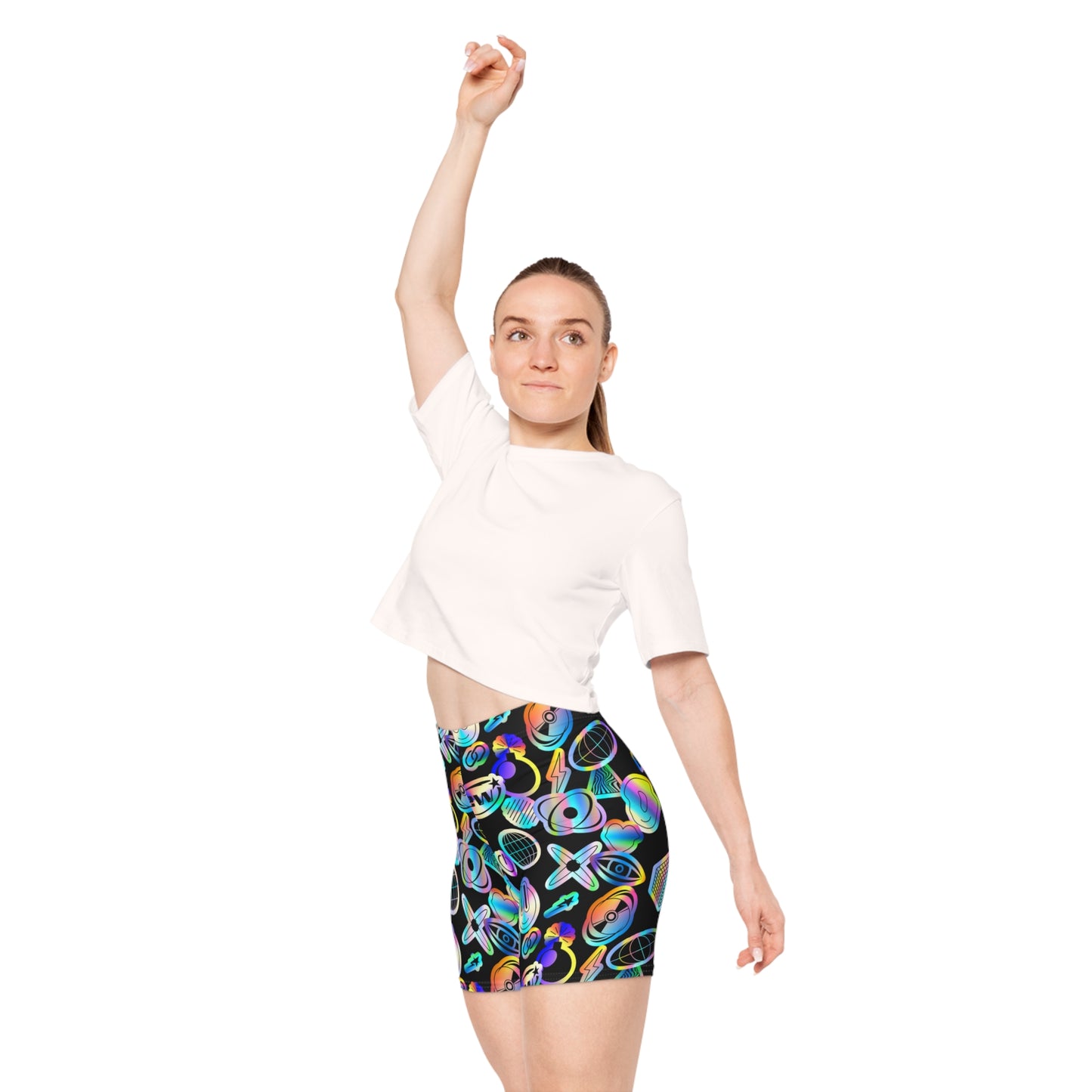 Y2K Sticker Biker Shorts