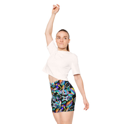 Y2K Sticker Biker Shorts